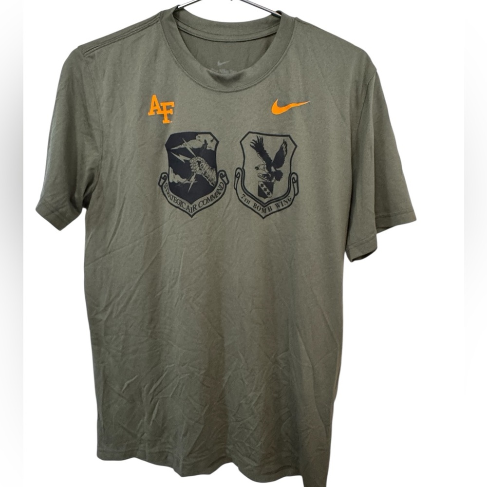 Nike US Air Force Dri-FIT Strategic Command 7th Bomb Wing T-Shirt Men’s M MINTY